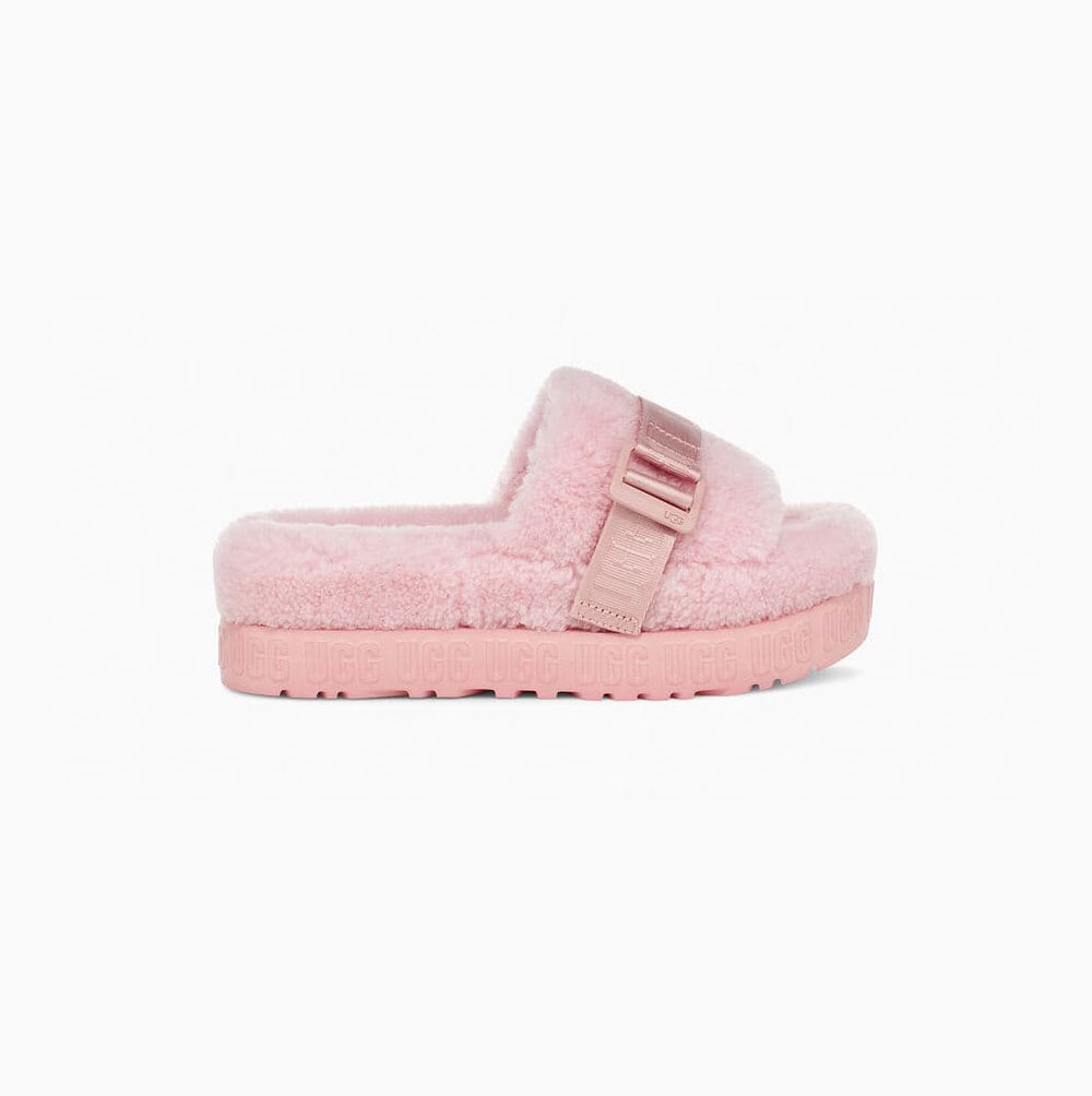 UGG Fluffita Pink Slippers for Women (KZLG57680)